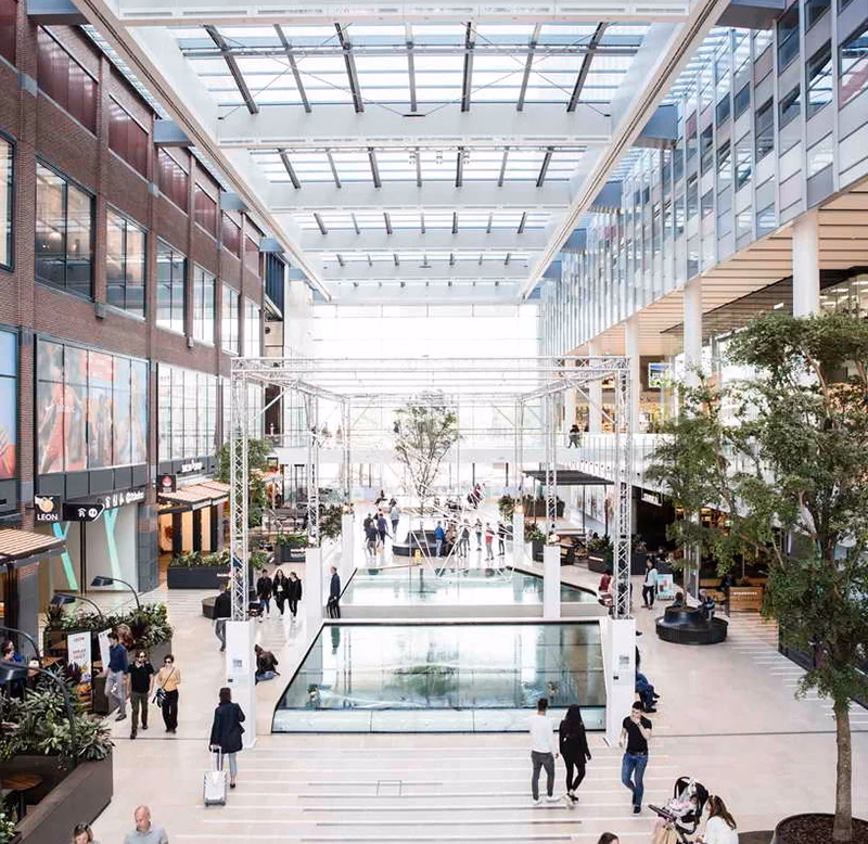 Hvor mange butikker er der i Bryggen?